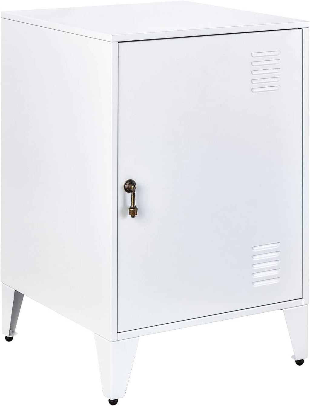 Black Metal Night Stands Set of 2 with 1 Door Z730