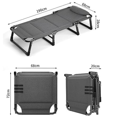 Portable Folding Camping Cot with Pillow J12885