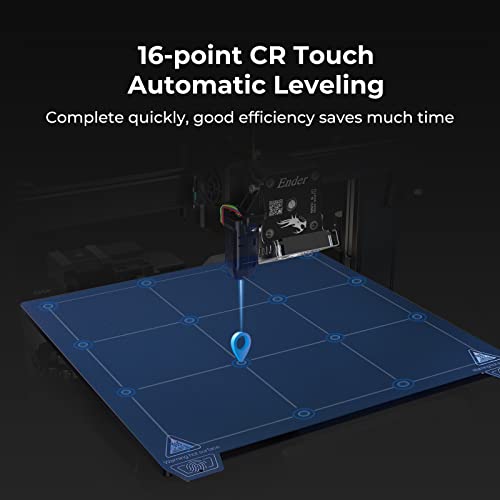 3D Printer FDM Printer with Auto Bed Leveling Sensor Kit, Dual Z-Axis Touch Screen and Glass Bed Large Printing Size 350x350x400mm I846144