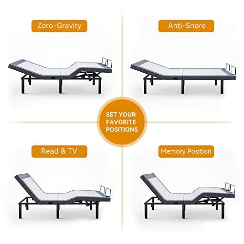 Adjustable Twin XL Electric Bed Frame with Wireless Remote G3744