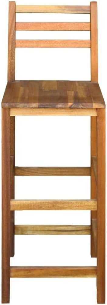 Solid Acacia Wood Bar Stool W91253