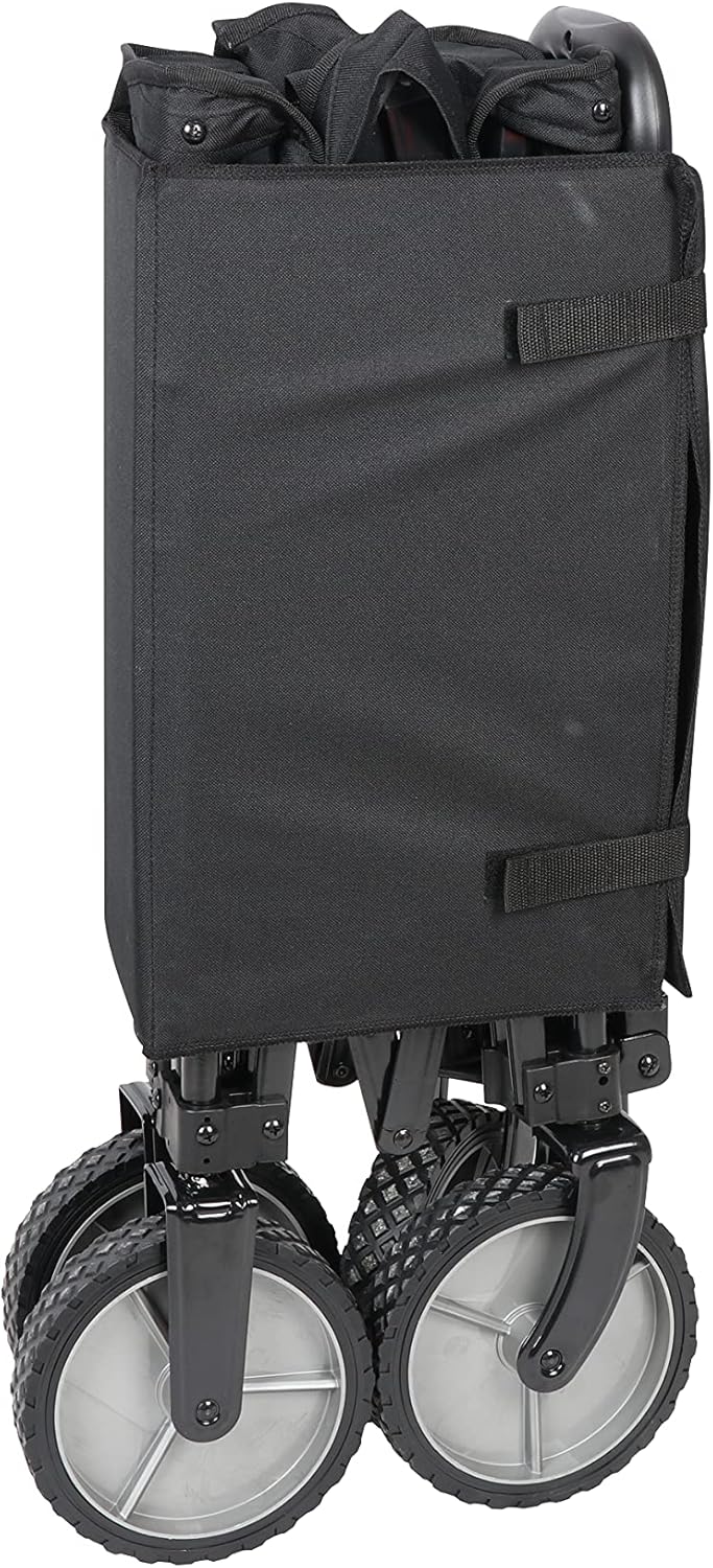 Black Folding Collapsible Camp Wagon Cart Q699