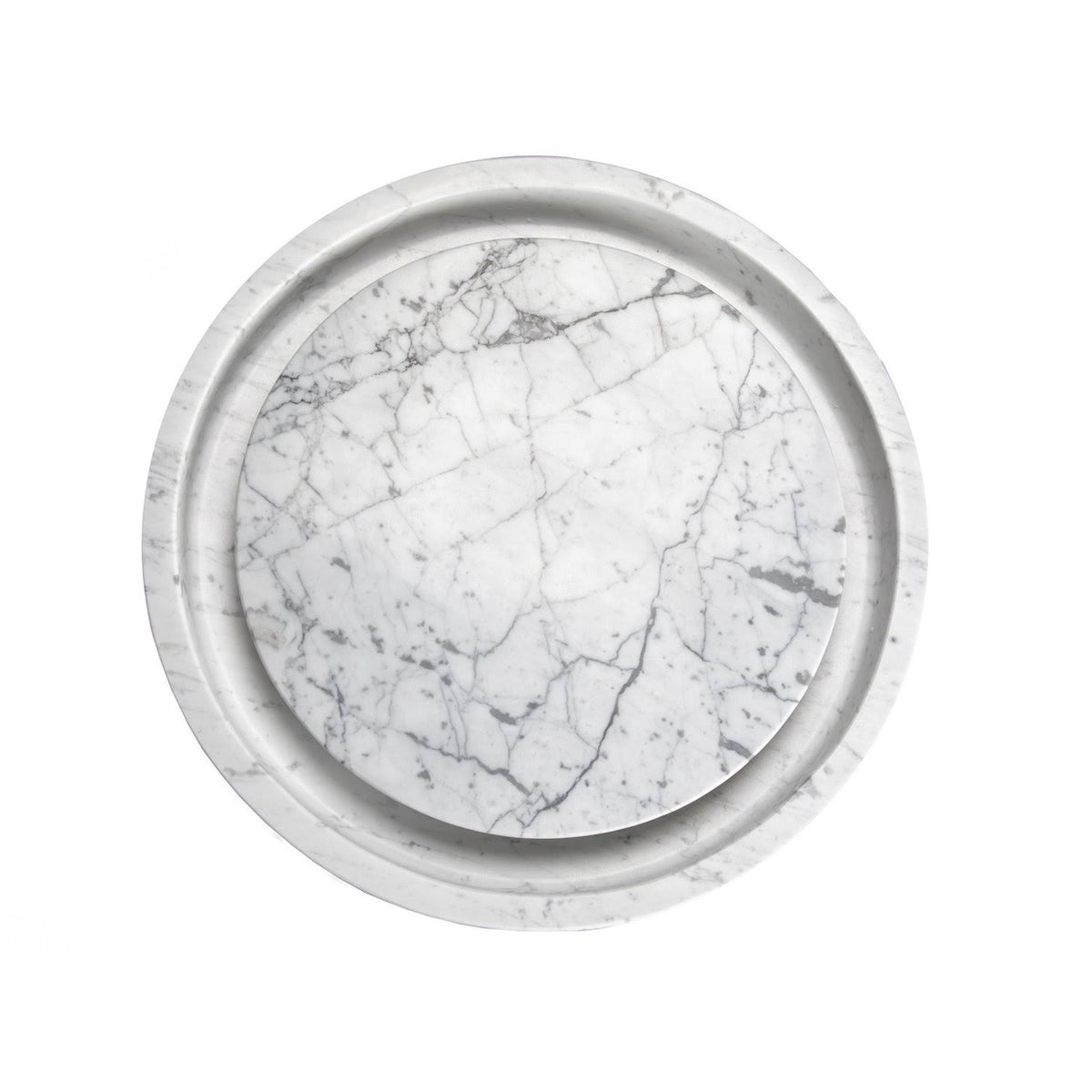 Round Carrara Marble Sink E938