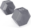 40 lb Cast Iron Hex Dumbbell M185616