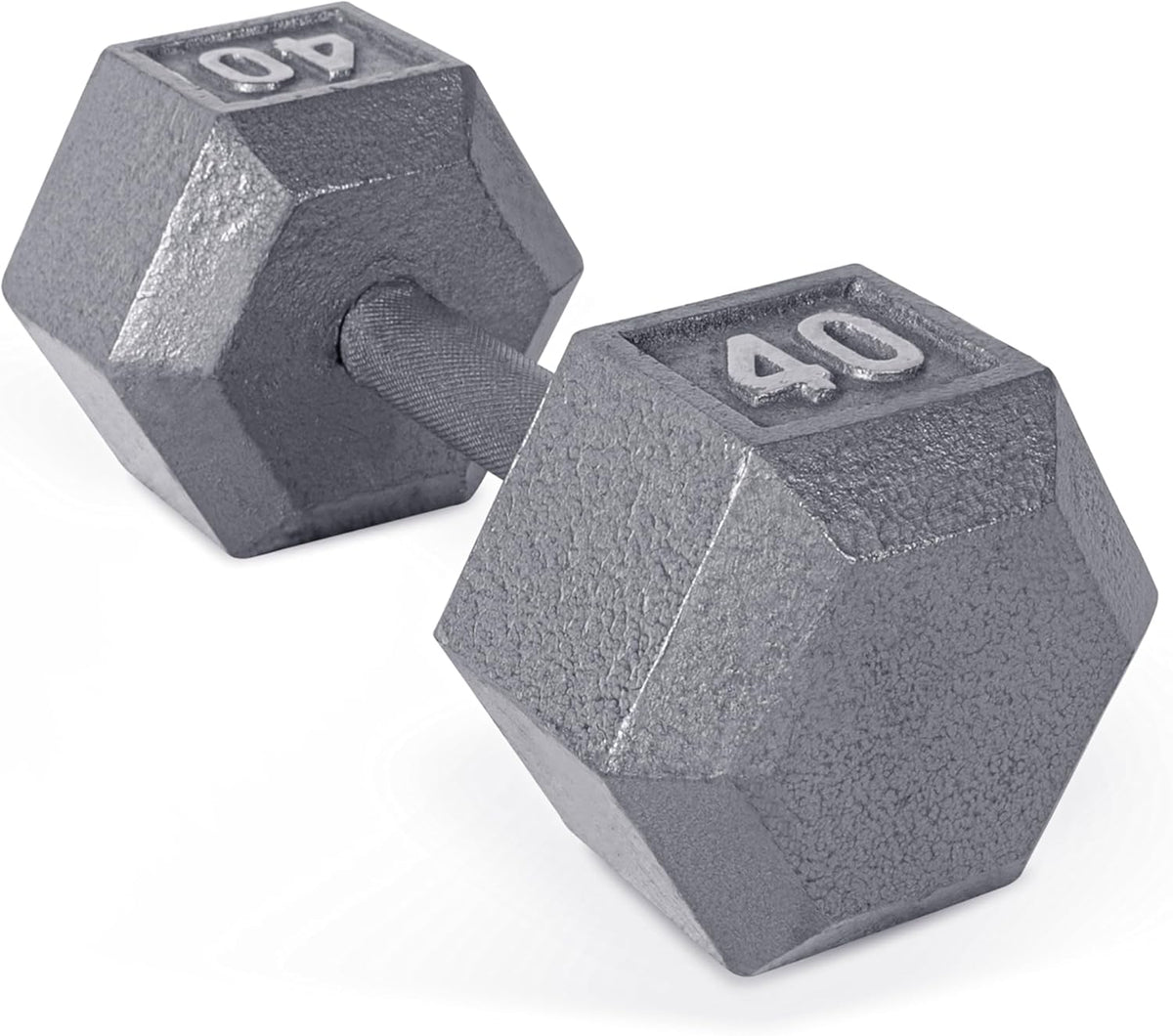 40 lb Cast Iron Hex Dumbbell M185616