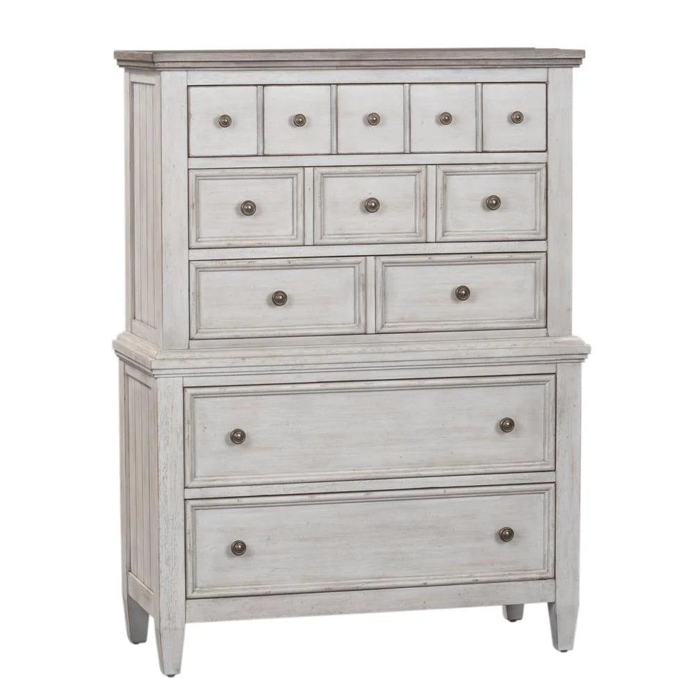 White 5 Drawer Chest T512054
