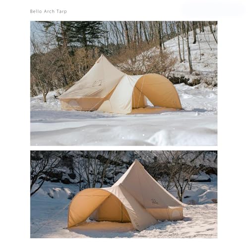 Canvas Bell Tent with Stove Jack, 4 Season, 10/13ft E580284