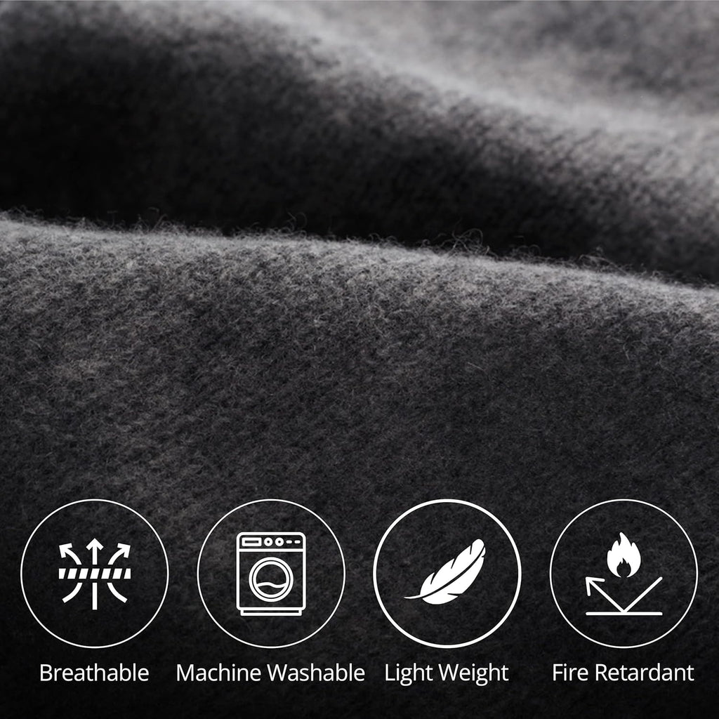 Grey 62x80 Wool Blanket D781