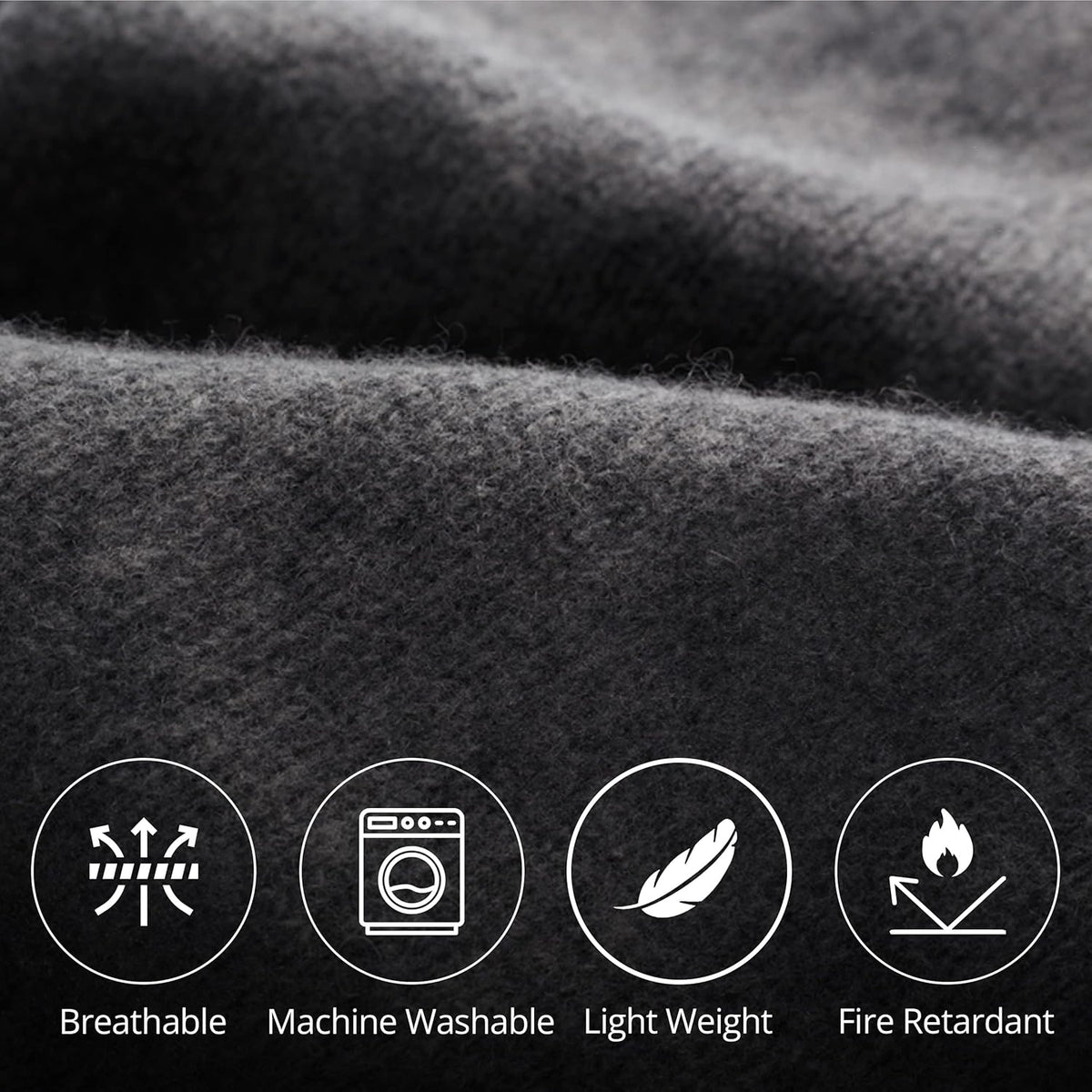 Grey 62x80 Wool Blanket D781