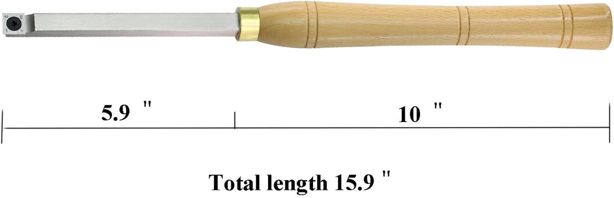 Set of 5 Carbide Tipped Woodturning Lathe Tools 16 inch Q52800