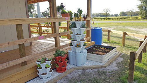 Standard Kit Stone Self Watering Vertical Tower Gardening System J27617