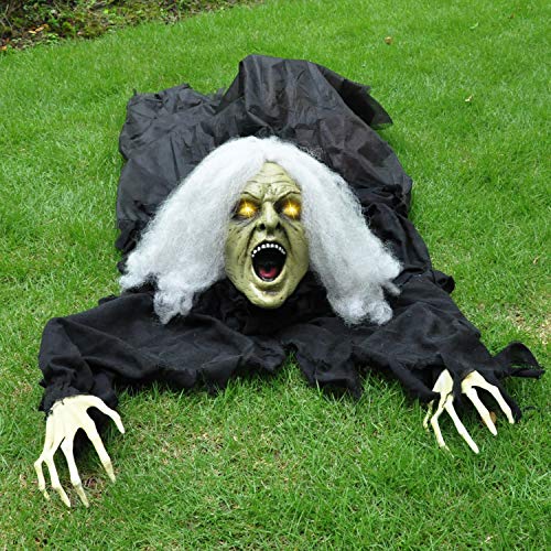 Zombie Halloween Decoration with Sound Effect & Lighted Eyes O935991