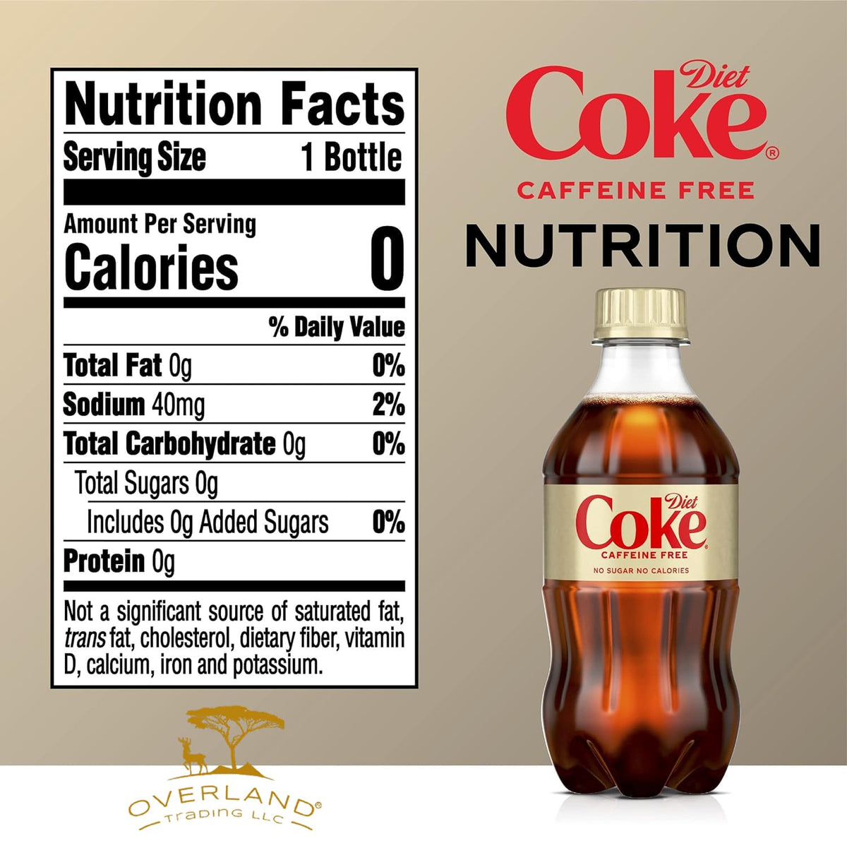 Caffeine Free Soda Soft Drink, 12 fl oz, 12 Pack E653652