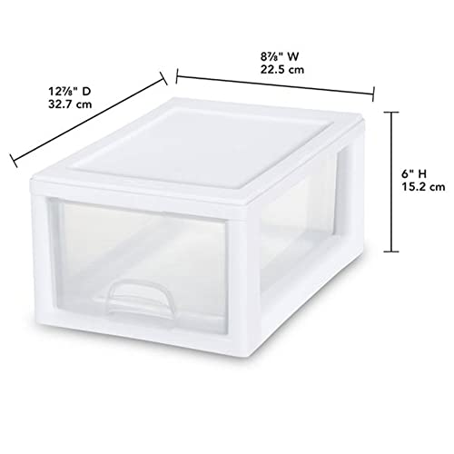 Clear 27 Quart Stacking Drawer R7418