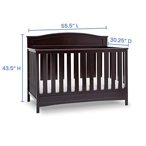 White 4-in-1 Convertible Baby Crib S30268