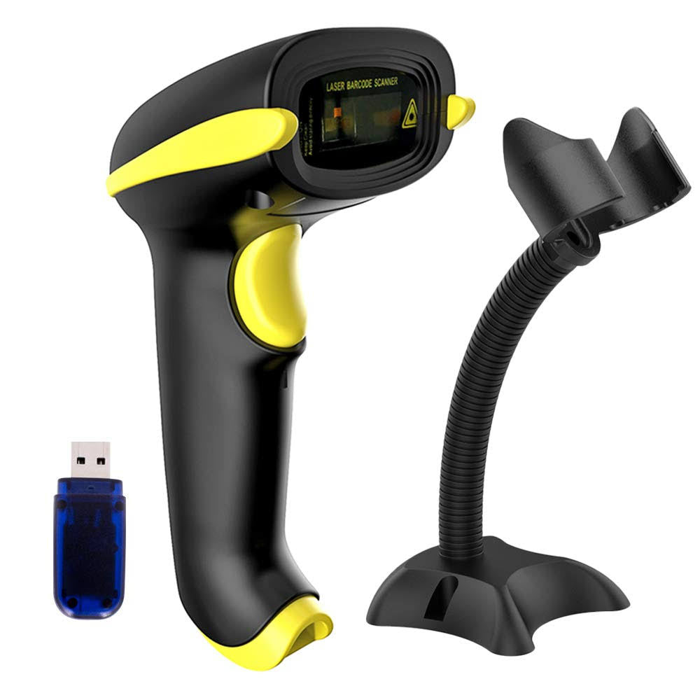 Wireless Barcode Scanner Bluetooth USB 1D Bar Code Reader J329543