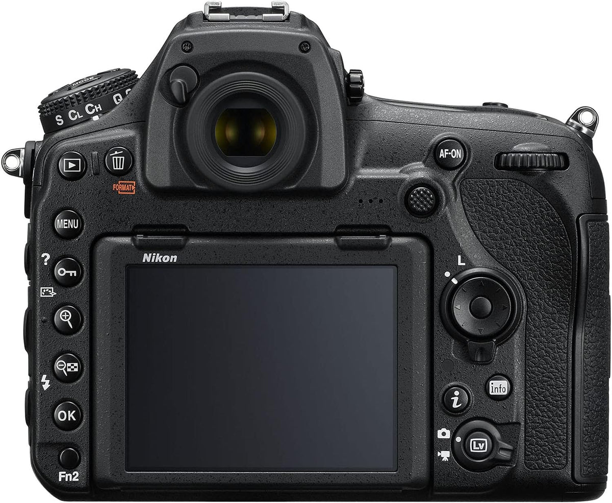 Nikon D850 FX-Format Digital SLR Camera Body with 2X SanDisk 64GB Memory Cards, Deluxe Carrying Bag, Card Reader Q2086