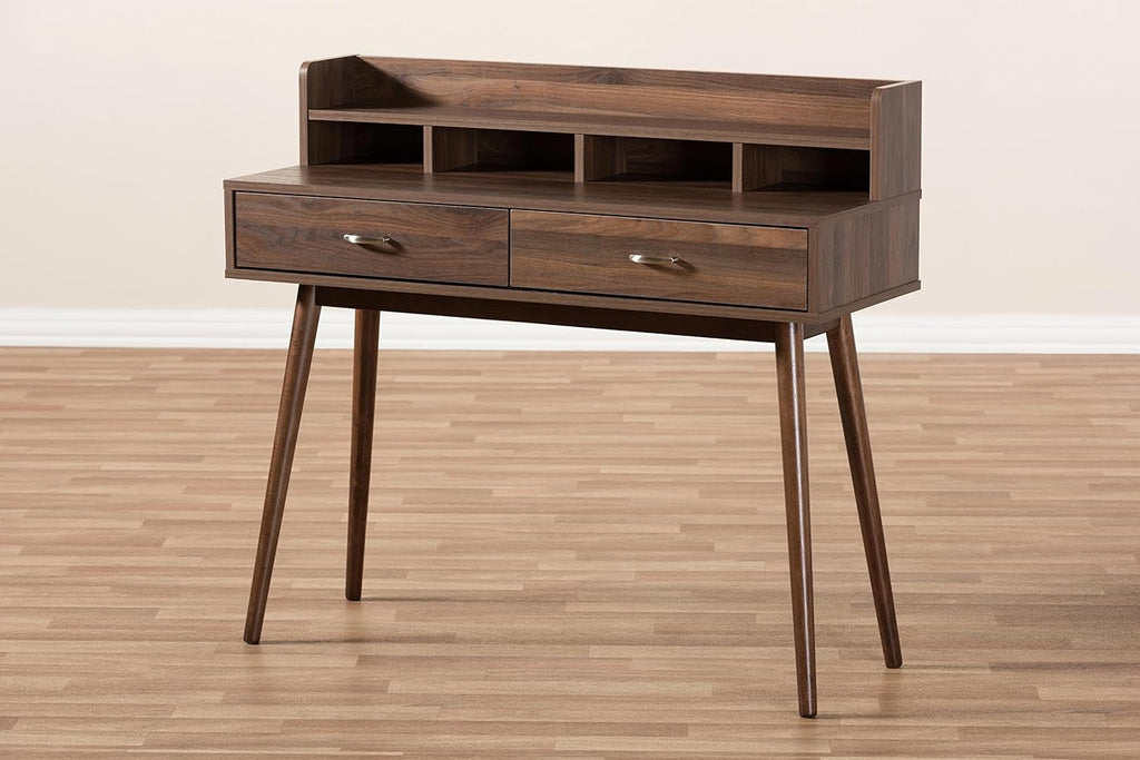 Walnut Brown 2-Drawer Desk X561887