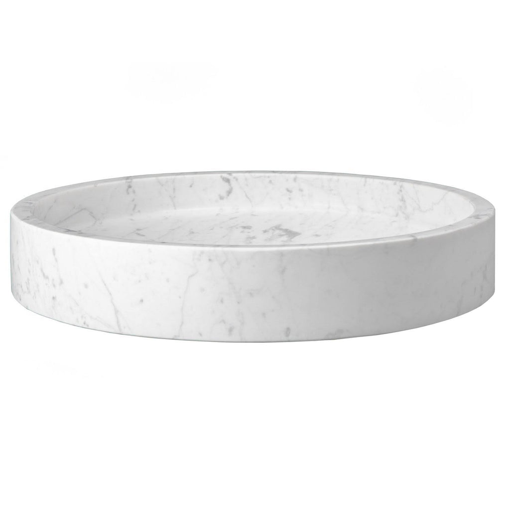 Round Carrara Marble Sink E938