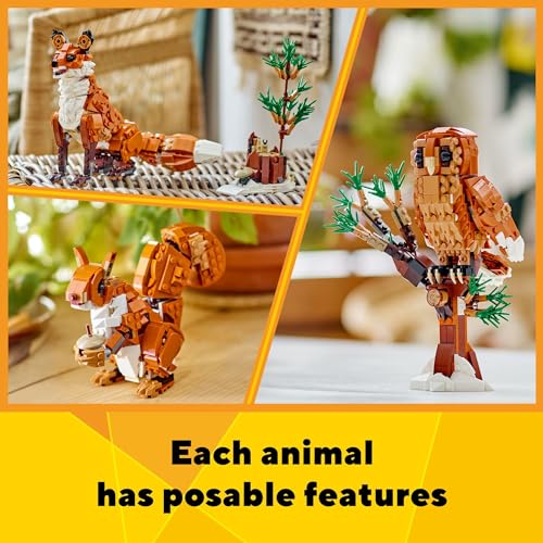Red Fox Forest Animals Building Toy A726983