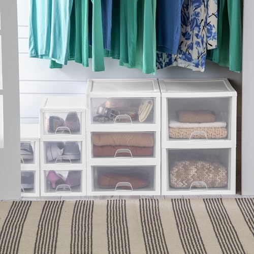 Clear 27 Quart Stacking Drawer R7418