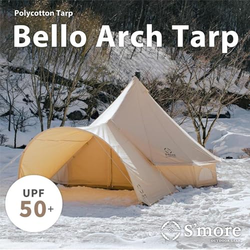 Canvas Bell Tent with Stove Jack, 4 Season, 10/13ft E580284