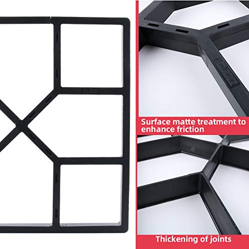 15.7"x15.7"x1.57" Reusable Concrete Path Maker Molds E556