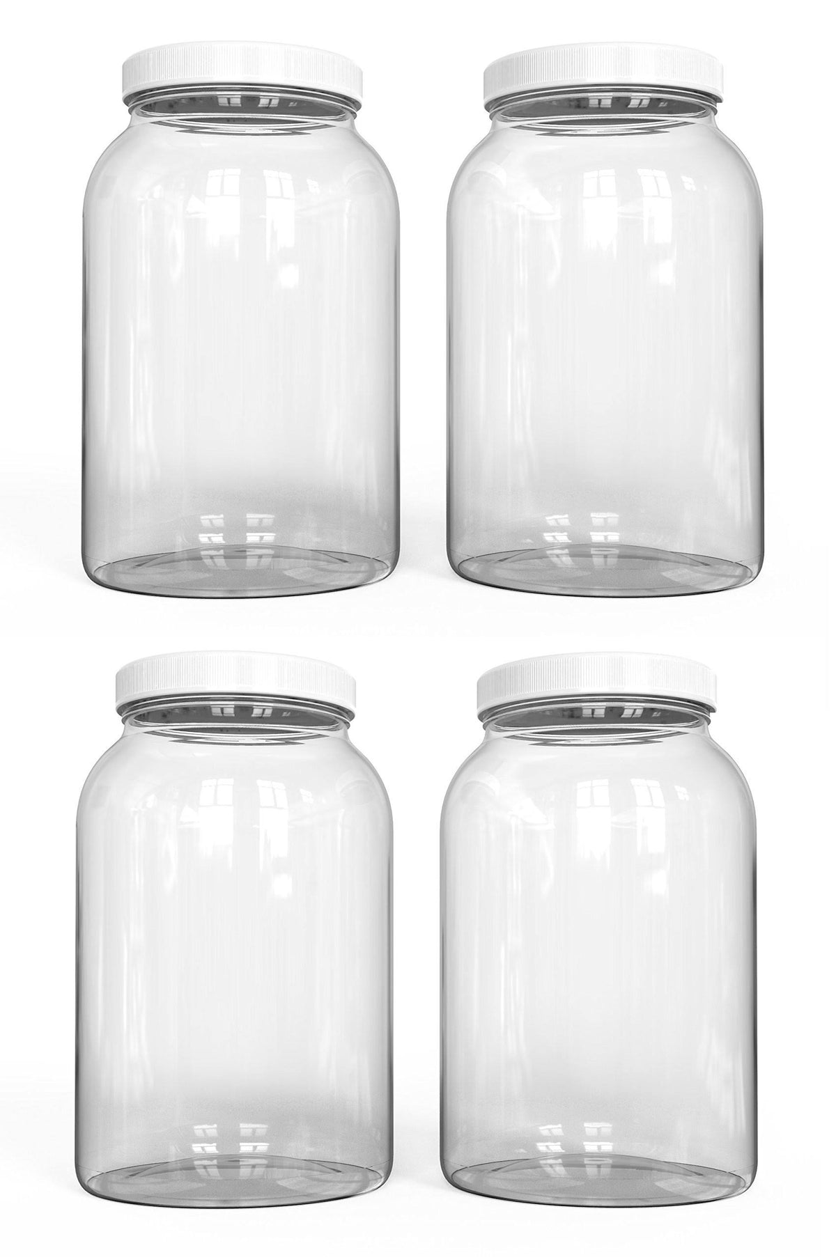 1 Gallon Glass Jar 4 Pack Airtight Wide Mouth Y16021