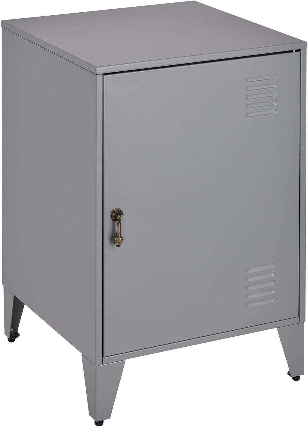 Black Metal Night Stands Set of 2 with 1 Door Z730