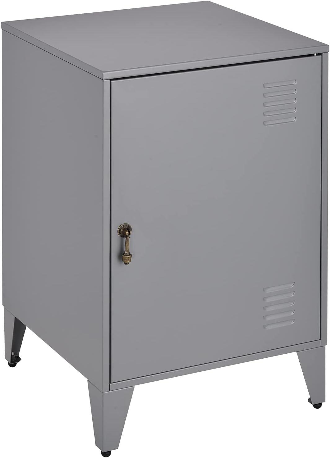 Black Metal Night Stands Set of 2 with 1 Door Z730