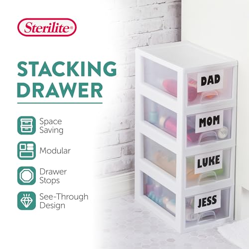 Clear 27 Quart Stacking Drawer R7418