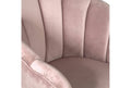 Pink Velvet Upholstered Arm Chair D884