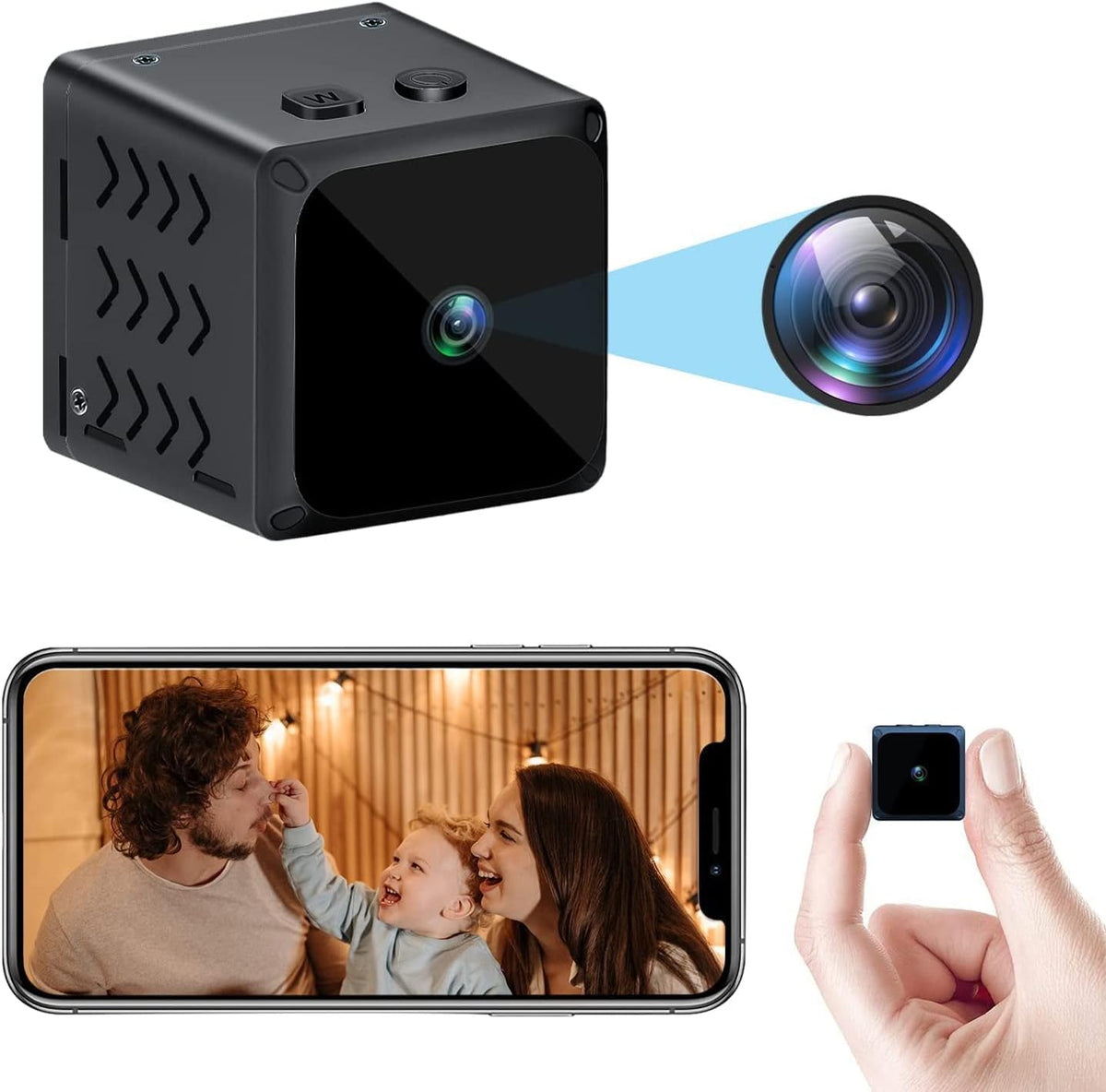 Wireless WiFi HD Video Audio Mini Surveillance Camera C318430