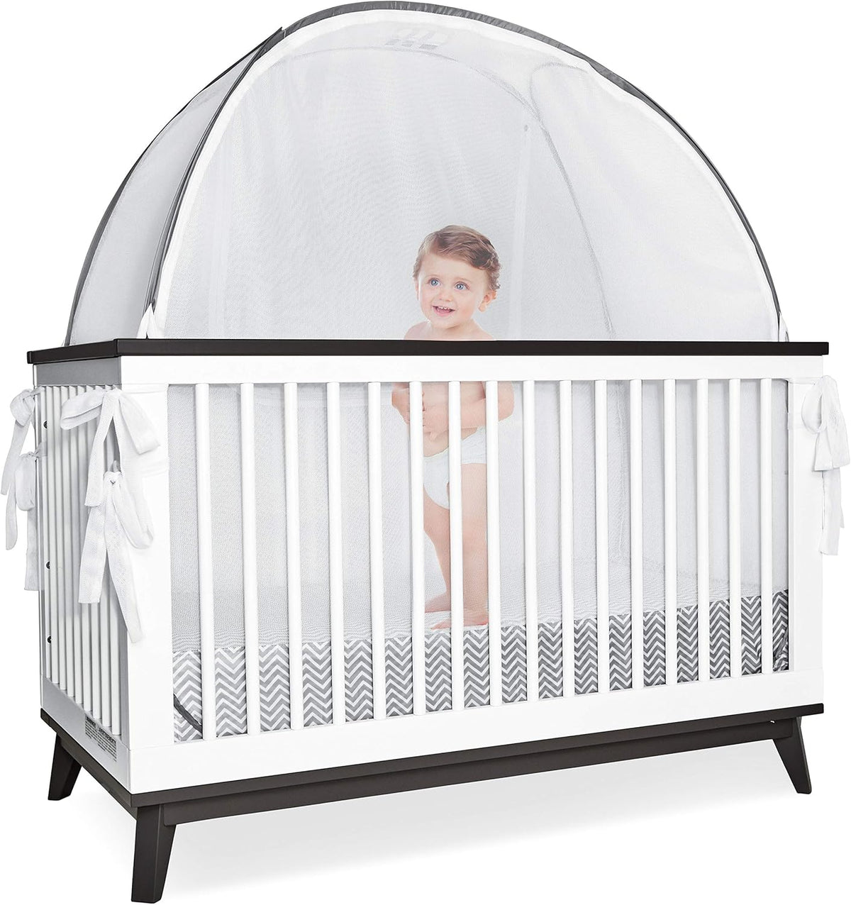 Baby Crib Tent Mosquito Net See Through Mesh Pop-up Canopy S298725