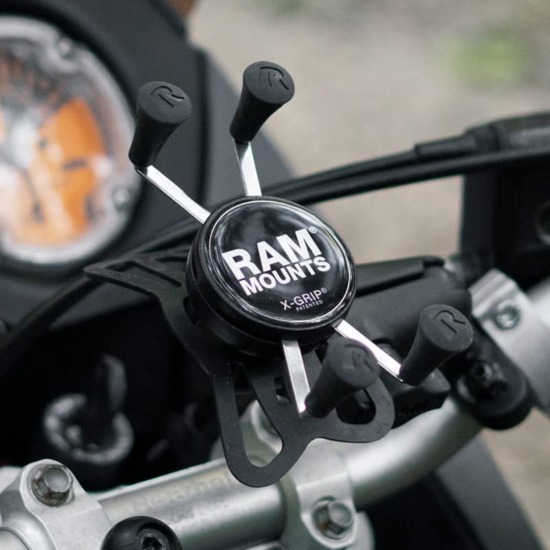 Large Phone Mount with Handlebar U-Bolt Base and Short Arm B2199