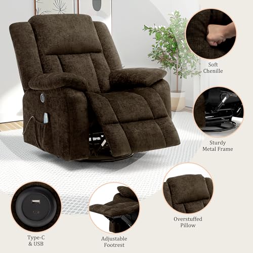 Rocker Recliner Chair with Massage and Heating R14410