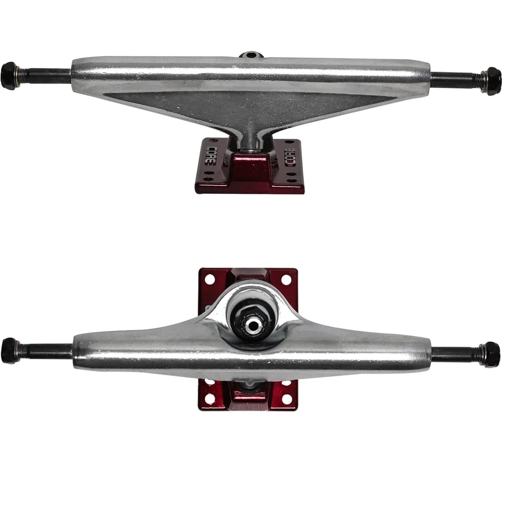 Natural 30" Skateboard Complete with Silver/Red Trucks, 58mm Red Wheels S237874