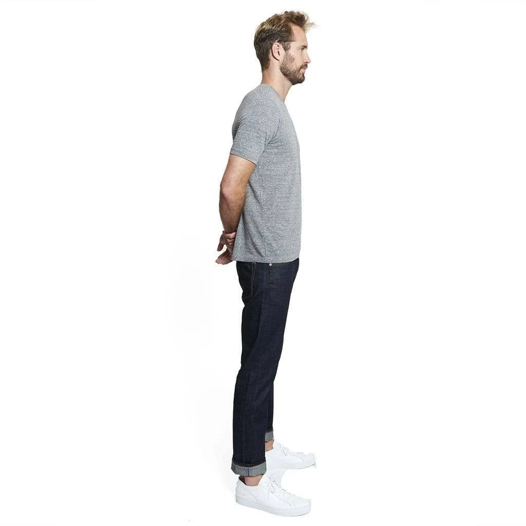 Black XXL Triblend Crew E59528
