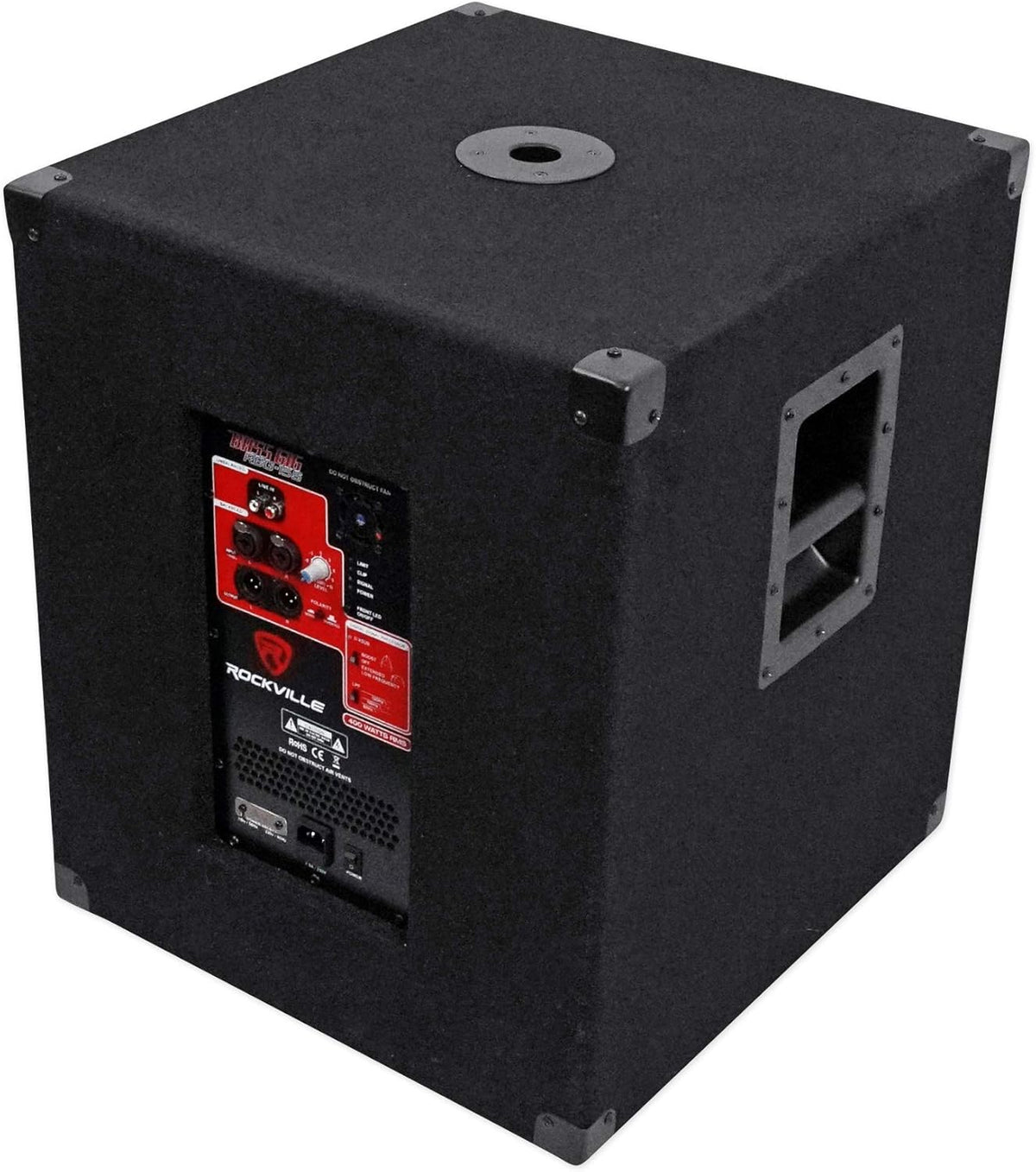 15" 1600w Active Powered PA Subwoofer with Steel Casters V331049