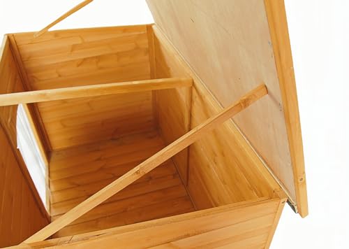 Natural Wooden Doghouse with Elevated Floor U38455