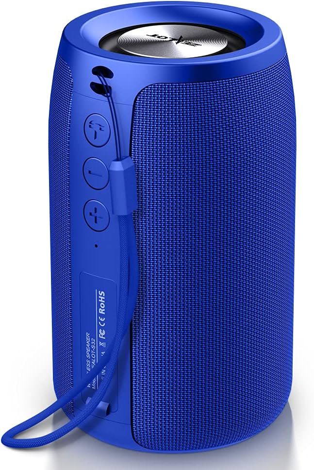 Portable Bluetooth Speaker, Mini Wireless Speaker Waterproof IPX5, Black O49667