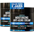 Mens Face Moisturizer Cream with Collagen, Retinol, Vitamins E, Jojoba Oil, 4 oz M9740
