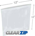 ClearZip Lock Bags 12 x 12 in. 0.004 Gauge Case of 500 V900