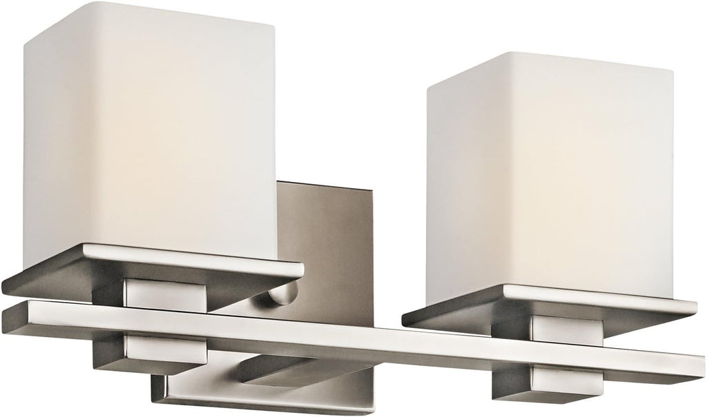 3 Light Chrome Vanity Light with Opal Glass Q80912