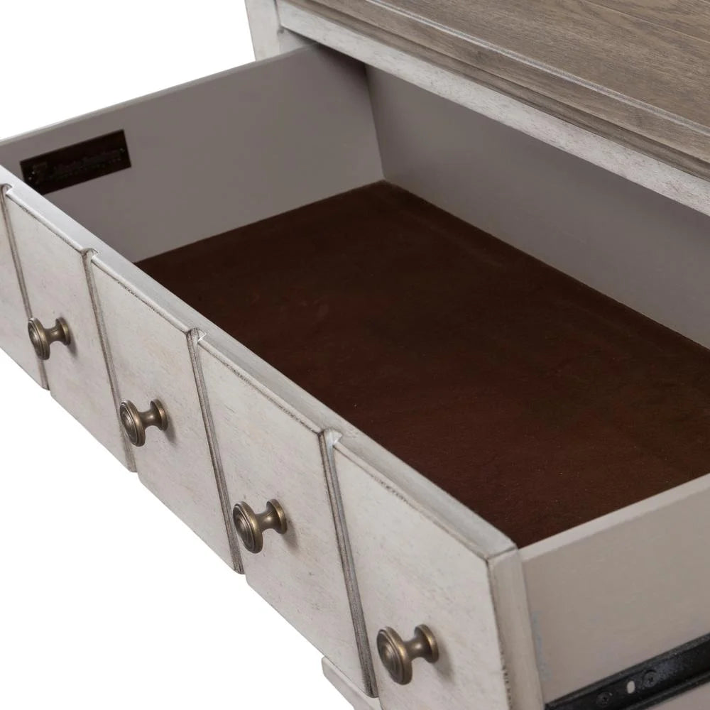 White 5 Drawer Chest T512054