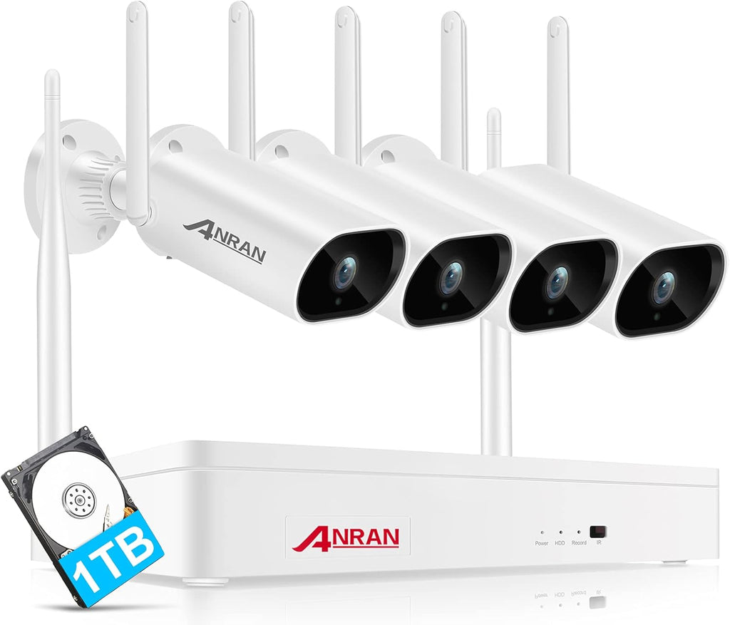 8 Channel 2K Wireless Security Camera System with 13 LCD Monitor S137189