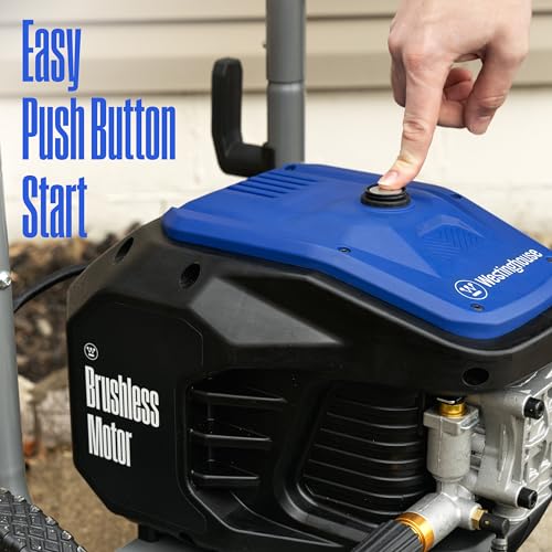 Electric Pressure Washer, 3400 Max PSI, 2.0 Max GPM, Brushless Motor, Onboard Soap Tank, Spray Gun and Wand, 5 Nozzle Set P8421