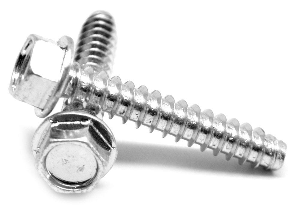#8-18 x 1/2 Sheet Metal Screw Hex Washer Head Zinc Plated A1549