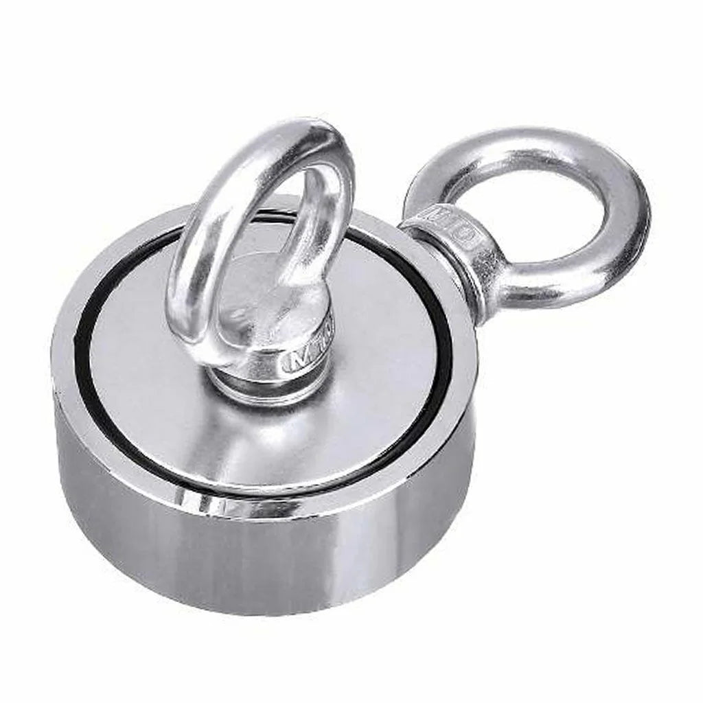 1300 Lbs Pull Force Neodymium Fishing Magnet Kit with Rope and Carabiner Y8830