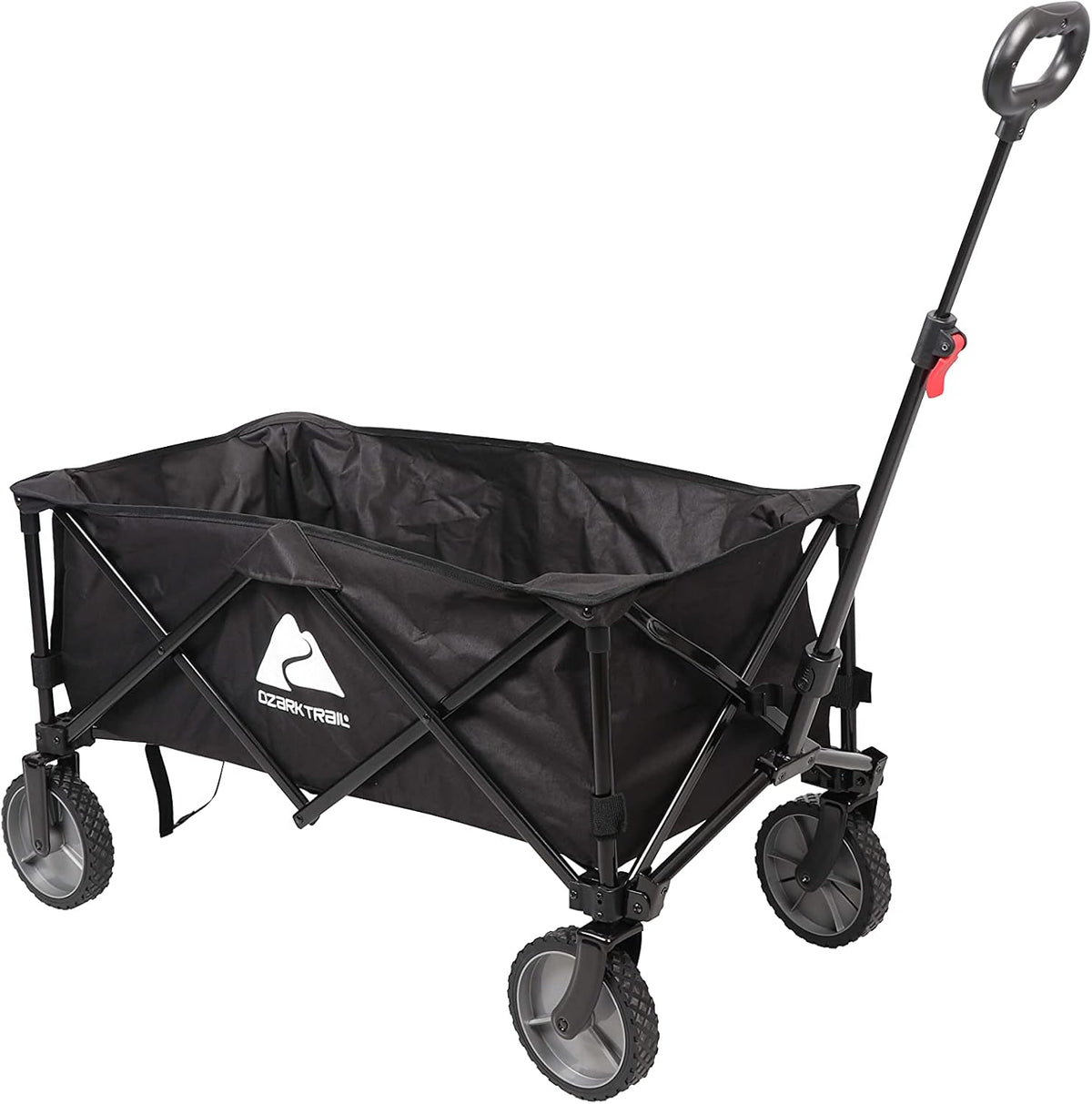 Black Folding Collapsible Camp Wagon Cart Q699